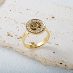 Bague Arbre de Vie Doré 5- La Boutique Gitane bijoux accessoires gitan gipsy boheme manouche