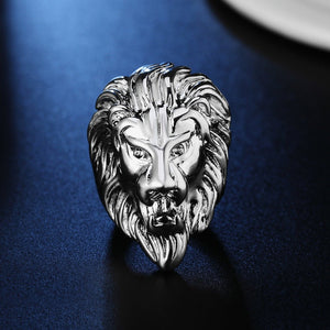 Bague Chevalière Tête de Lion Argentée 7- La Boutique Gitane bijoux accessoires gitan gipsy boheme manouche