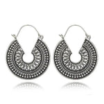 Boucles d'Oreilles Circles Argenté - La Boutique Gitane bijoux accessoires gitan gipsy boheme manouche