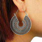 Boucles d'Oreilles Circles Noire - La Boutique Gitane bijoux accessoires gitan gipsy boheme manouche