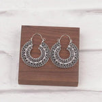 Boucles d'Oreilles Circles Noire - La Boutique Gitane bijoux accessoires gitan gipsy boheme manouche