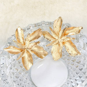 Boucles d'Oreilles Flowers Dorée - La Boutique Gitane bijoux accessoires gitan gipsy boheme manouche