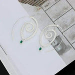 Boucles d'Oreilles Spirales Argentée - La Boutique Gitane bijoux accessoires gitan gipsy boheme manouche