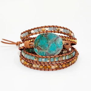Bracelet Pierre de Lune - La Boutique Gitane bijoux accessoires gitan gipsy boheme manouche
