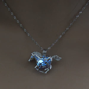 Collier Caballo Bleu Nuit - La Boutique Gitane bijoux accessoires gitan gipsy boheme manouche