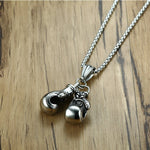 Collier Gant de Boxe Doré - La Boutique Gitane bijoux accessoires gitan gipsy boheme manouche