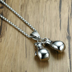 Collier Gant de Boxe Doré - La Boutique Gitane bijoux accessoires gitan gipsy boheme manouche