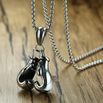 Collier Gant de Boxe Doré - La Boutique Gitane bijoux accessoires gitan gipsy boheme manouche